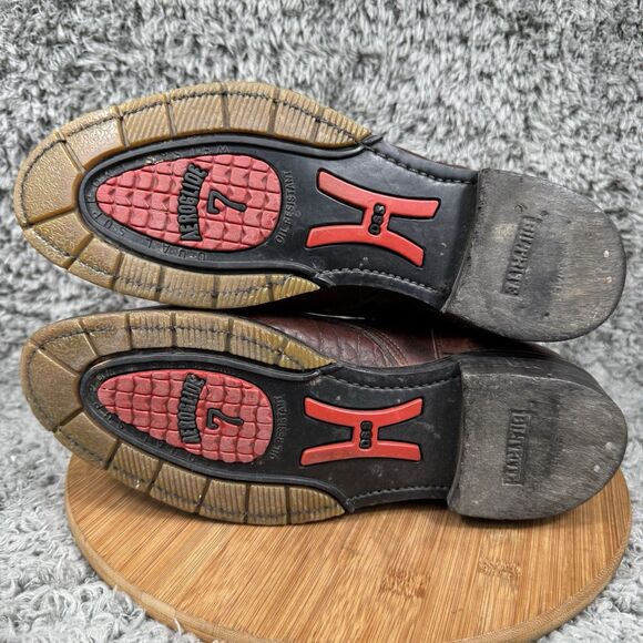 Double H Boots Men's 10 EE Lacer Leather Western Cowboy Work Vintage 9748 - Picture 7 of 11